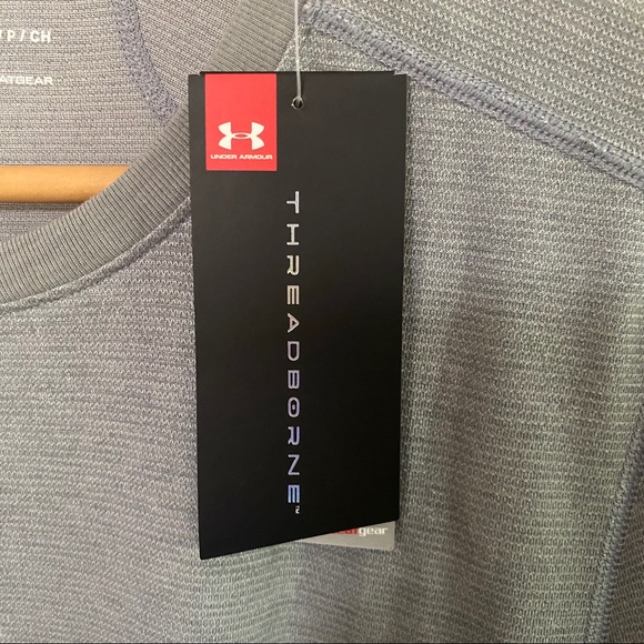 SOLD NWT Under Armour Threadborne Long Sleeve Gray - Picture 4 of 6